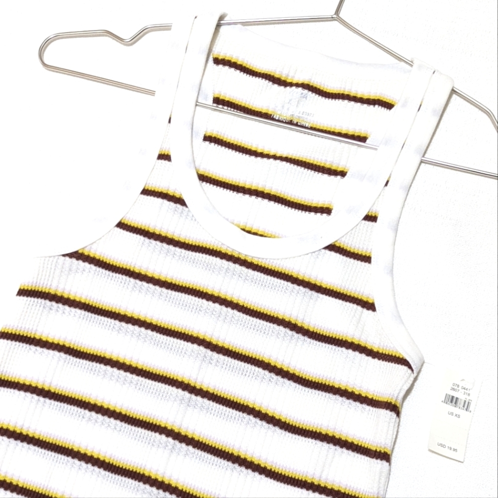 Aerie | Super Soft | Casual | Striped | Tank Top Vibrant | Retro | Ribbed | Boho - Picture 7 of 15